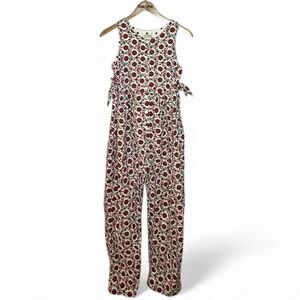 Vintage Laura Ashley Mother Child Little Girl Jumper Corduroy Floral Button Up